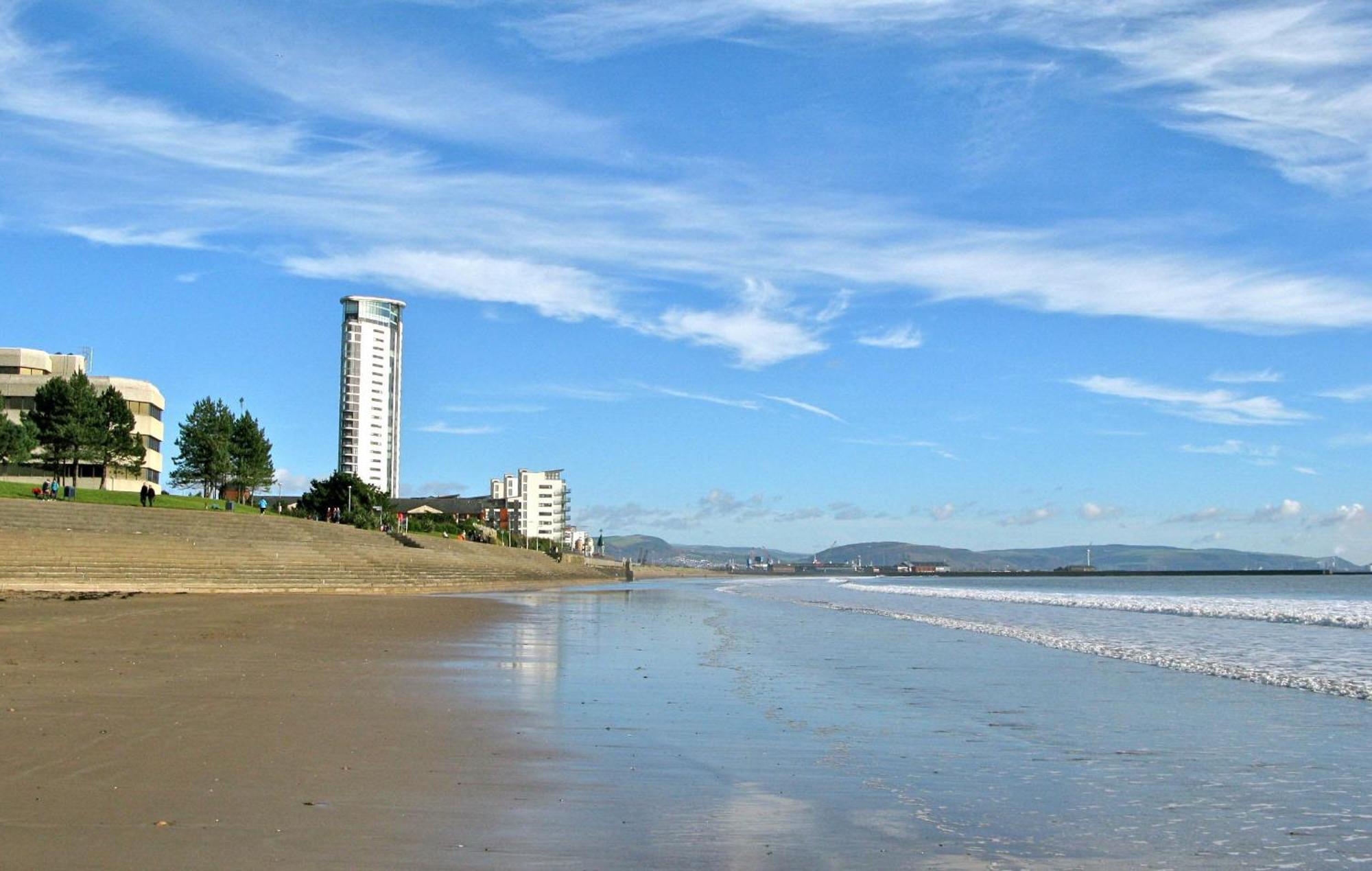 Coastline Apt Nearby The Beach Swansea Eksteriør billede